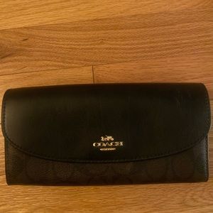 Coach black wallet new with tags